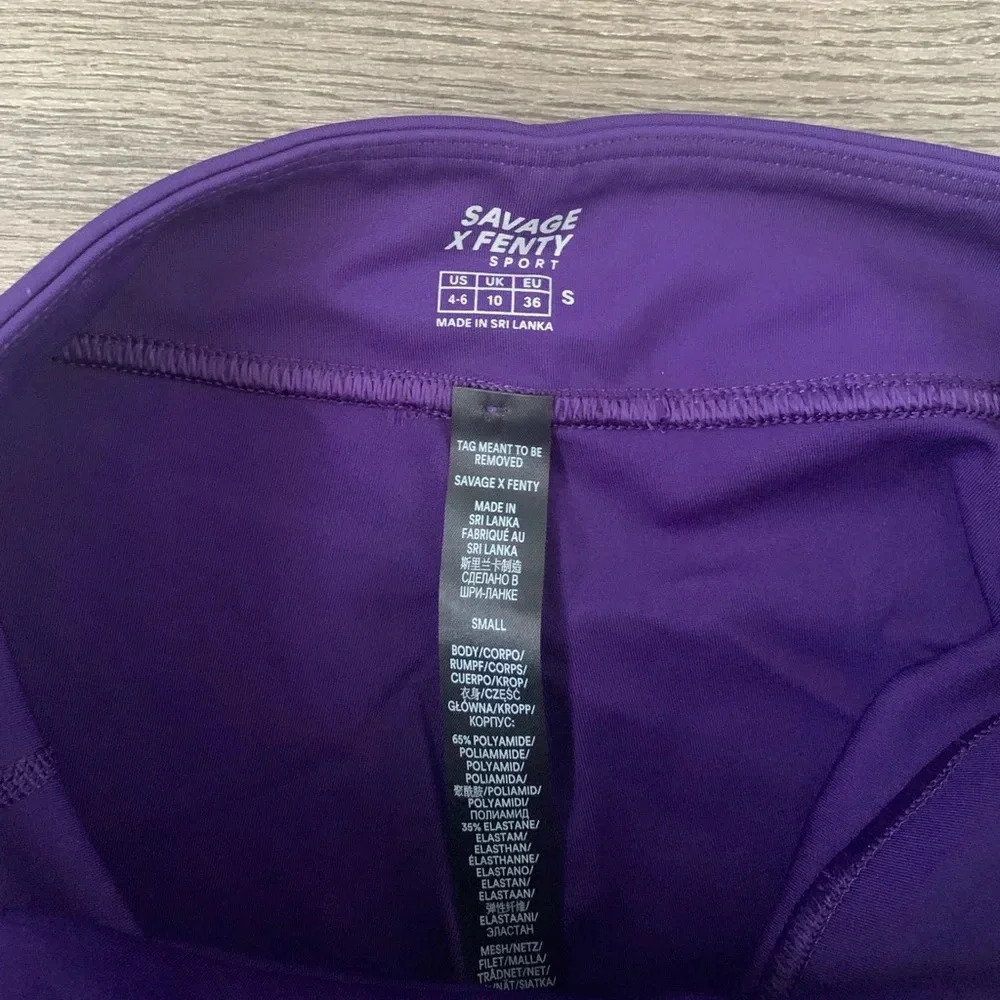 Savage X Fenty Xccentuate High-Waist Leggings Size‎ S - That’s Deep Purple - NWT - Picture 12 of 13